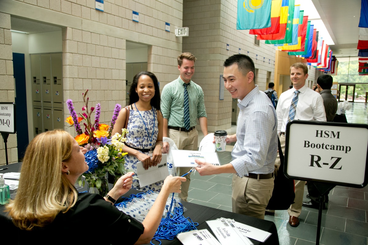 Students checking into HSM Bootcamp