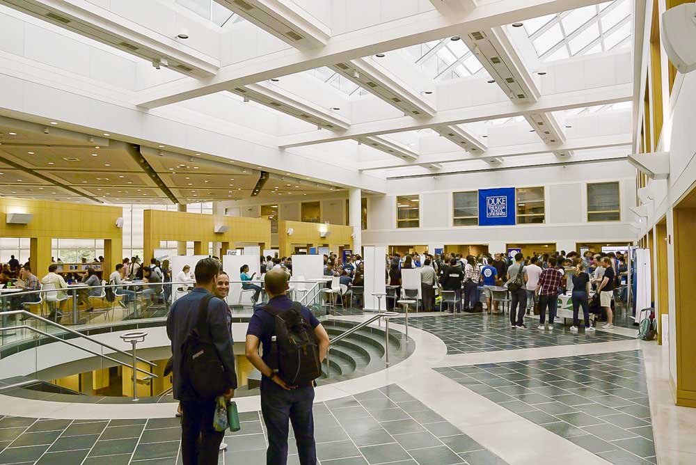 winter garden in the fox student center